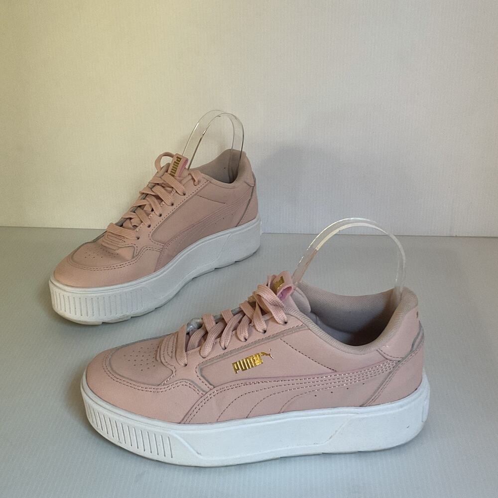 PUMA Karmen Rebelle Women’s Sneakers Pink Gold Platform Shoes Size 6.5